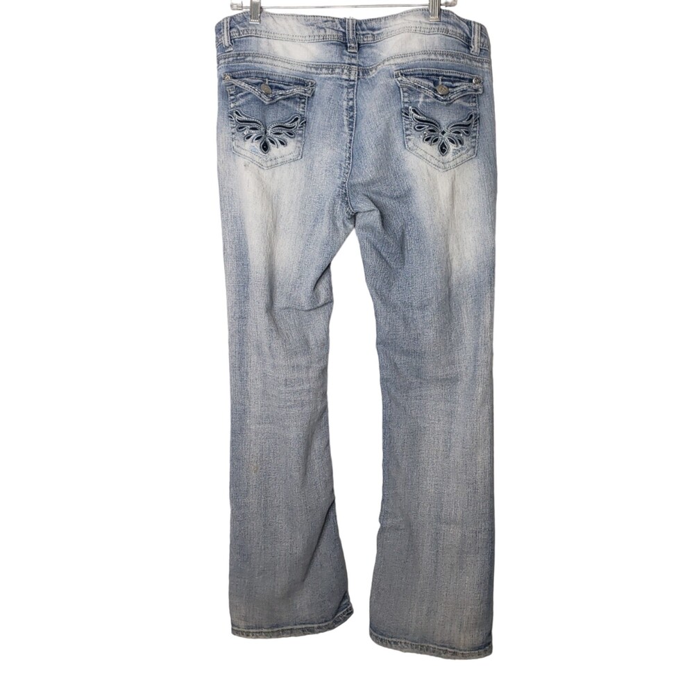 NO BOUNDARIES Distressed Destroyed Denim Jeans Junior's Size 17